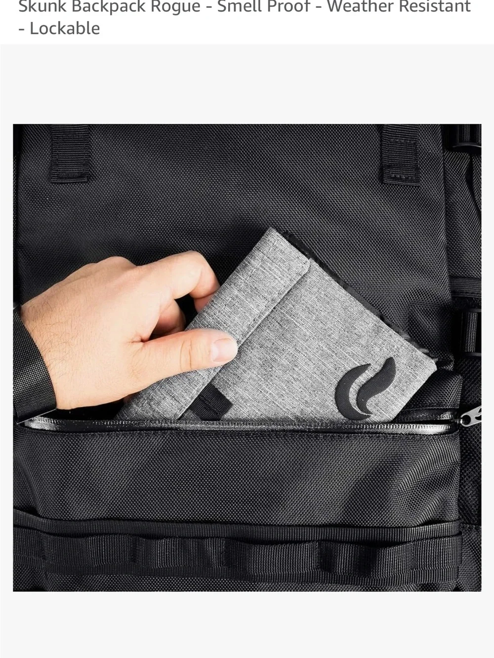 New SKUNK Rogue Smell Proof Weather Resistant Temp Control Lockable Backpack